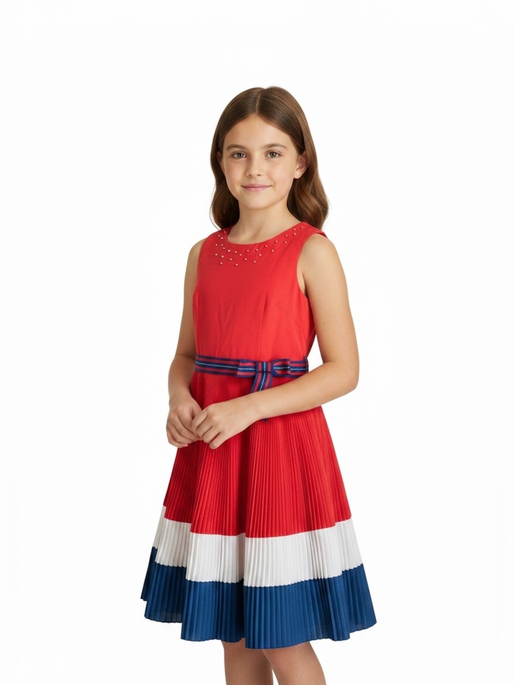 The Children's Place Red Dress with Silver Accents